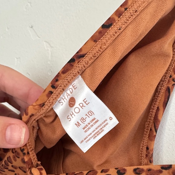 Shade & Shore Brown Leopard One Piece Swimsuit - Picture 3 of 4